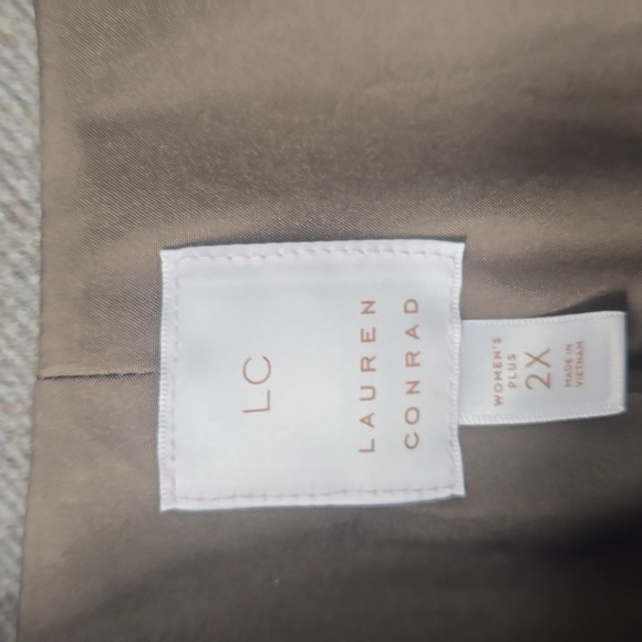LC Lauren Conrad Double Breasted Notch Collar Blazer nwt NEW 2x - Picture 7 of 12